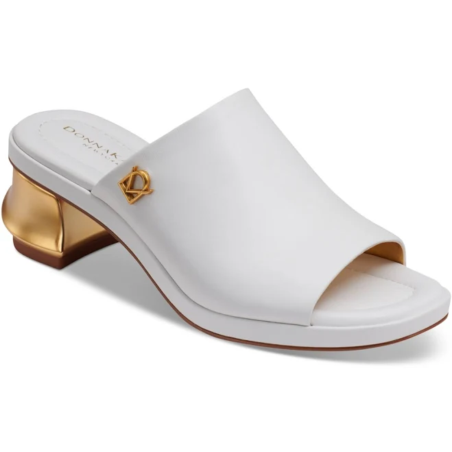 shoes Donna Karan Women's Tinley Leather Peep Toe Mules Macy's $170