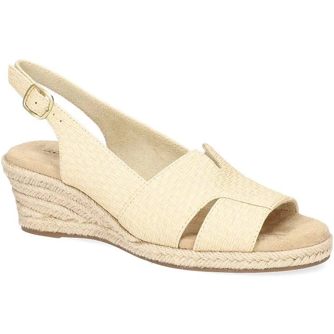 shoes Easy Street Women's Resort Espadrille Wedge Sandals Kohl's $29.39