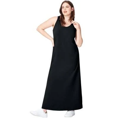 dress Ellos Women's Plus Size Sleeveless Knit Maxi Dress Target $36.99