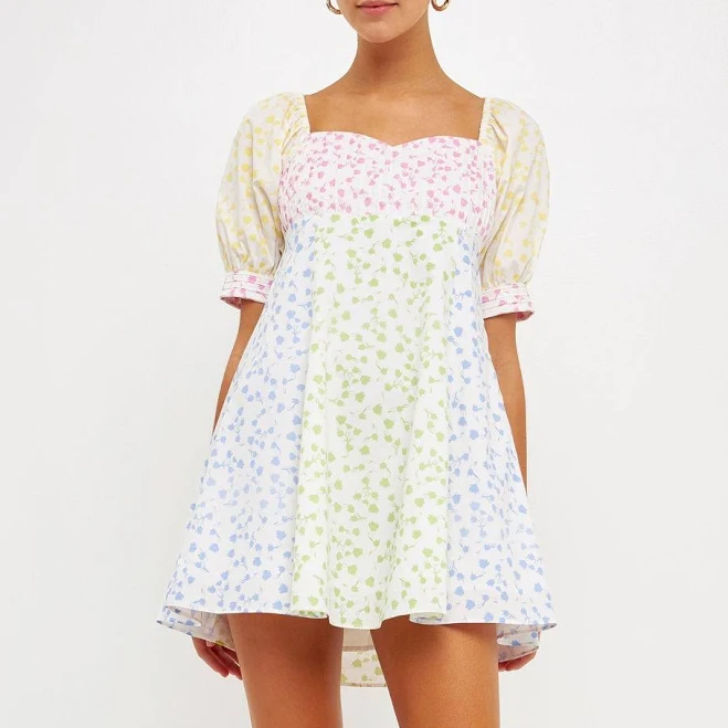 dress English Factory Floral Puff Sleeve Minidress English Factory $77