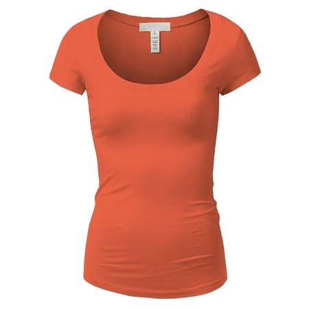 top Essential Basic Scoop Neck Short Sleeve Tee Walmart - Absolute Merchandise Corp $12.97