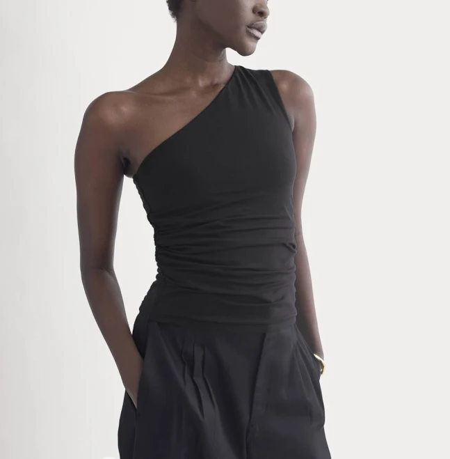 one shoulder top Everlane One-Shoulder Top Everlane $41