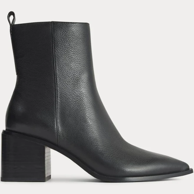 shoes Everlane Studio Block Heel Leather Boots Everlane $149