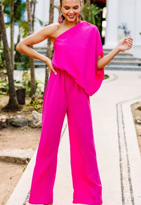 jumpsuit Fab Opportunity One Shoulder Jumpsuit The Mint Julep Boutique $49
