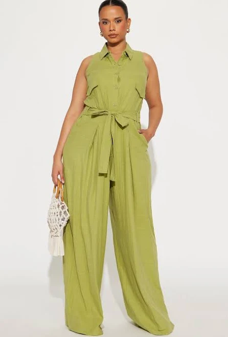 jumpsuit Fashion Nova Lizzie Linen Jumpsuit Fashion Nova $28.99
