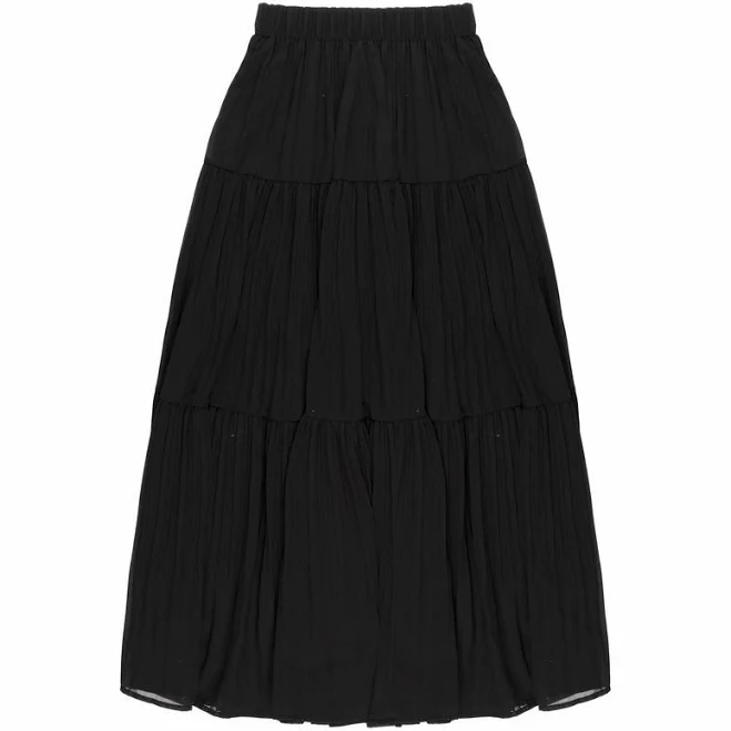 maxi skirt Forever 21 Women's Tiered Chiffon Maxi Skirt Forever 21 $19.99