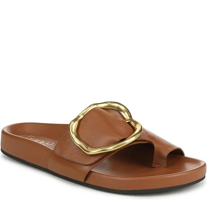shoes Franco Sarto Brianka Leather Slide Sandals DSW $76.99