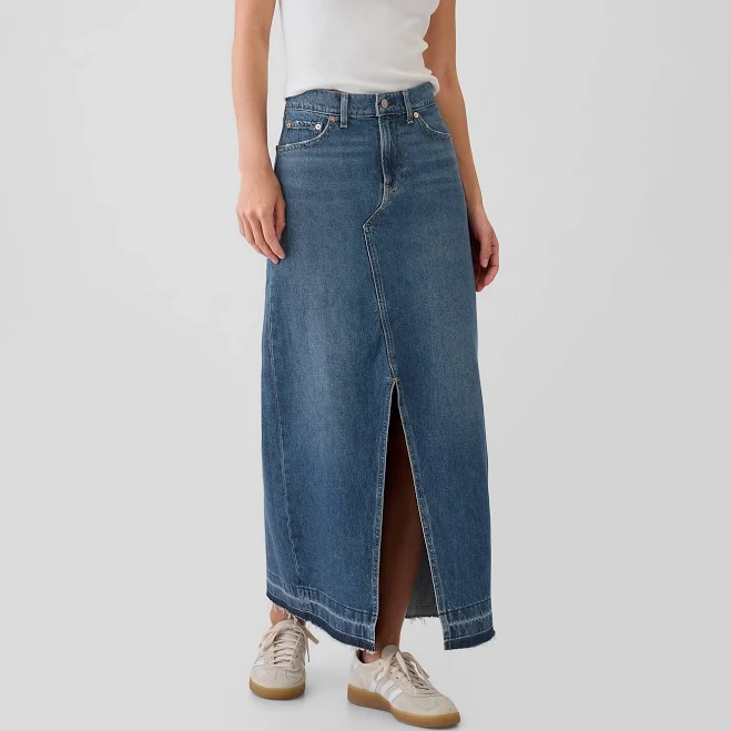 skirt Gap Women's Denim Maxi Skirt Gap $31