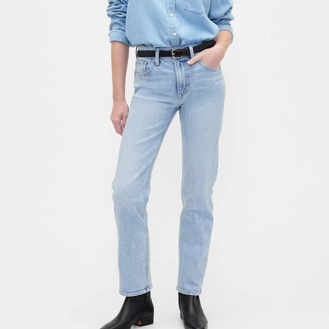 bottoms Gap Women's High Rise '90s Straight Jeans Gap Factory $31.99