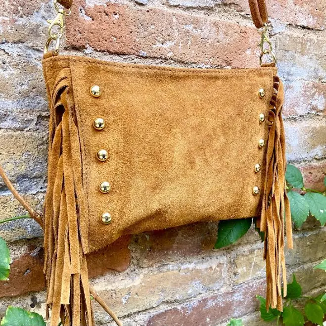 bag Genuine Suede Leather Crossbody Bag Etsy - goodtimesbarcelona $56.55