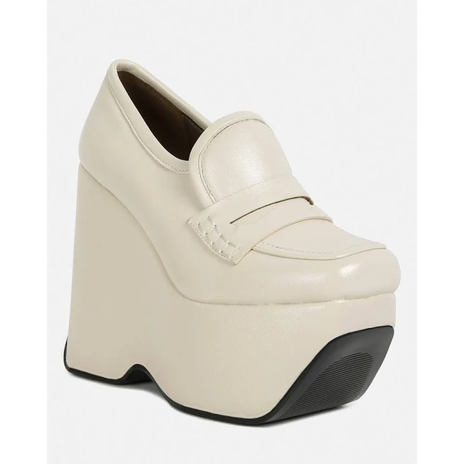 shoes Gilliam Women's High Platform Wedge Loafers Macy's $56.09