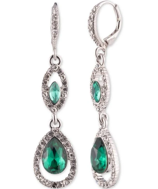 accessory Givenchy Women's BeyondStyle Emerald Double Drop Earrings Macy's $24