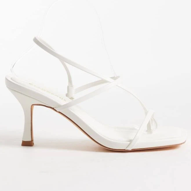 shoes Glamorous Wide Fit Barely There Heeled Sandals ASOS $49