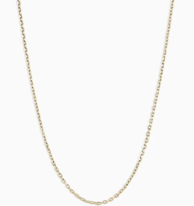 accessory Gorjana 14K Solid Gold Delicate Link Chain Necklace gorjana $488