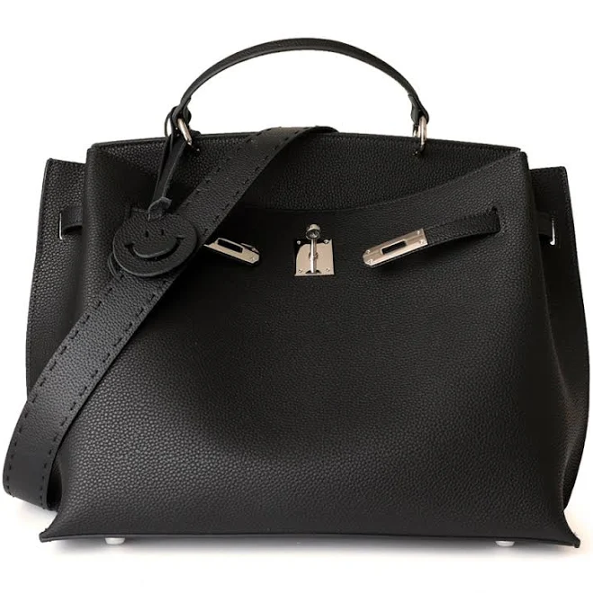 bag Grain Leather Satchel Bag with Top Handle Baginning $112.99