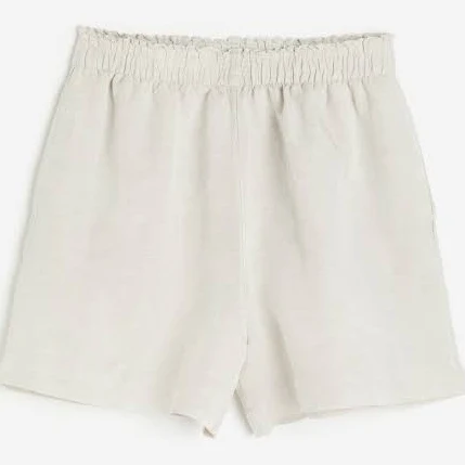 bottom H&M Linen-Blend Pull-On Shorts H&M $17.99