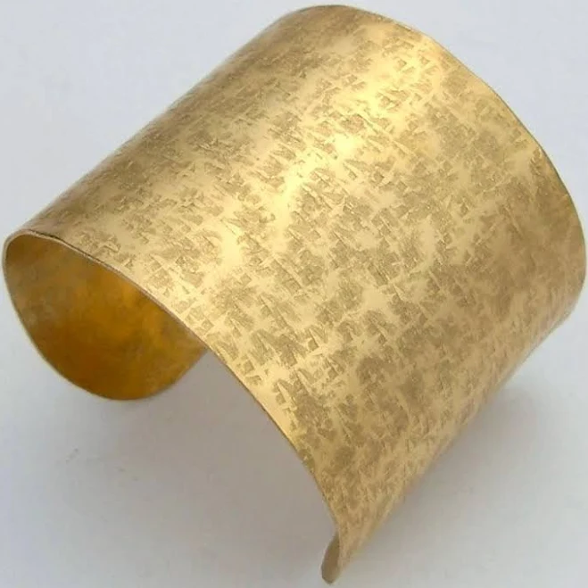 accessory Handforged Bronze Cuff Bracelet: Raw Silk Textured Wide Band Etsy - sandrawebsterjewelry $69
