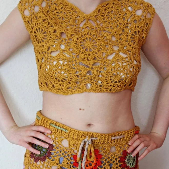 top Handmade Crochet Crop Top Etsy - Seller $48.06