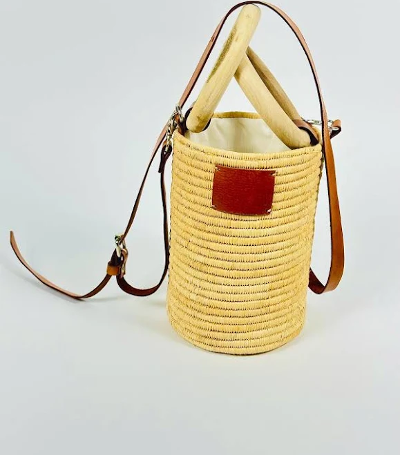 bag Handmade Raffia Crossbody Bag with Vegan Leather Trim Etsy - Seller $83.33