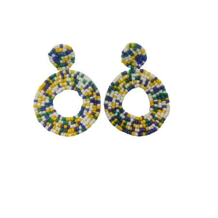 accessory Handmade Round Beaded Statement Drop Earrings Walmart - Seller $5