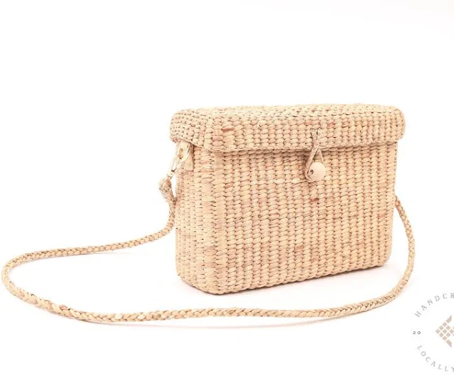 bag Handwoven Straw Crossbody Bag with Leather Strap Etsy - Seller $49