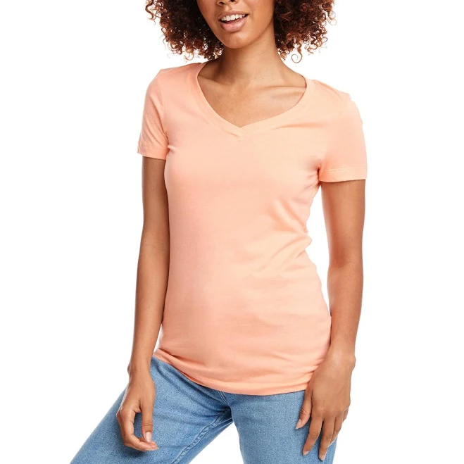 v-neck Ideal V Neck Next Level Women's ShirtCotton.com $4.42