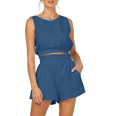 matching set Imily Bela Women's Two Piece Cropped Tank Top and High Waist Shorts Target $36.1
