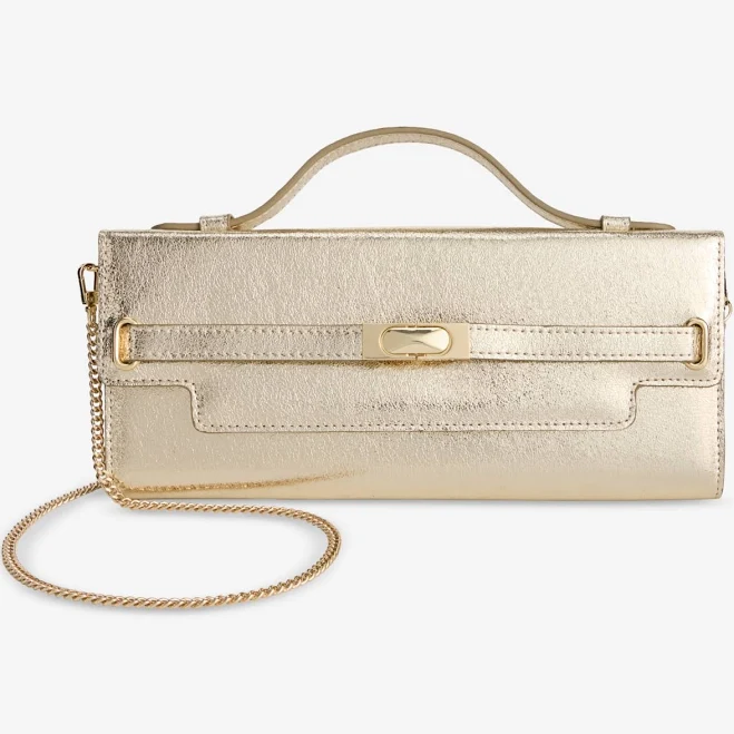 bag INC International Concepts Women's Avahh Sculpted Metallic Clutch Macy's $55.65