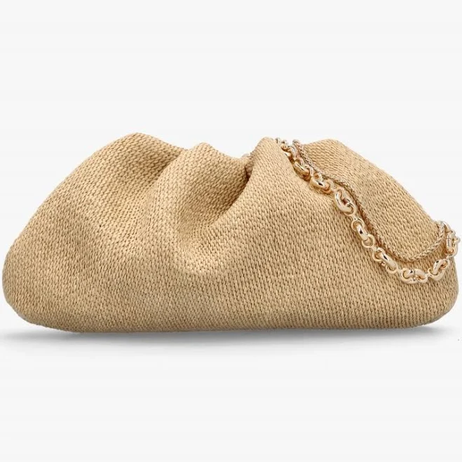 bag Inrouche Beige Woven Clutch Bag Daniel Footwear $167.92