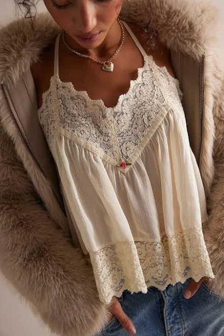 top Intimately Fiona Satin Cami Free People $48