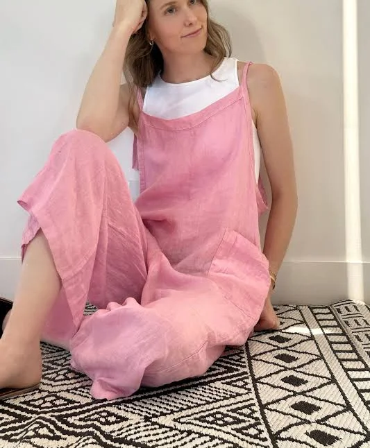 jumpsuit Italia Linen Jumpsuit Náti Boutique $99