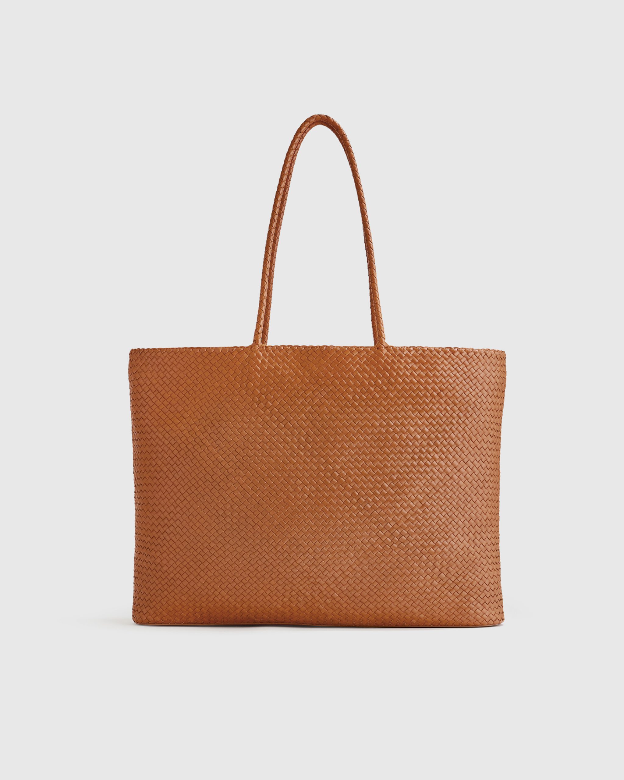 bag Italian Leather Handwoven Tote Quince $154