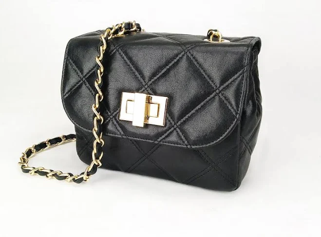 bag Italian Top Grain Leather Crossbody Bag with Gold Hardware Etsy - ElliaBags $104.02