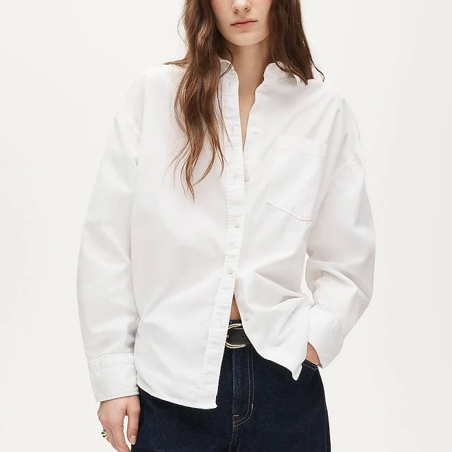 button down shirt J.Crew Women's Étienne Oversized Oxford Shirt J.Crew $89.5