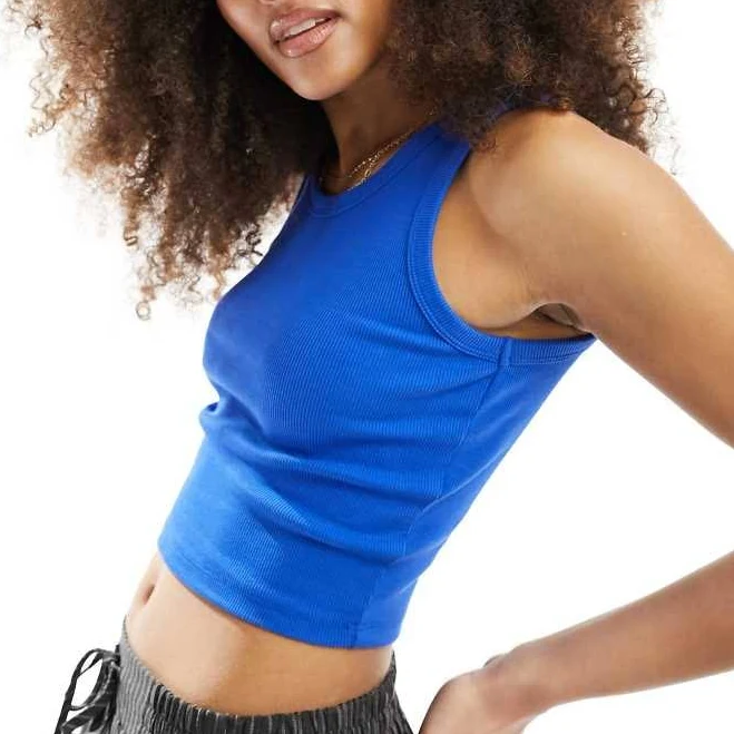 top JJXX Fallon Ribbed Cropped Tank Top ASOS $22