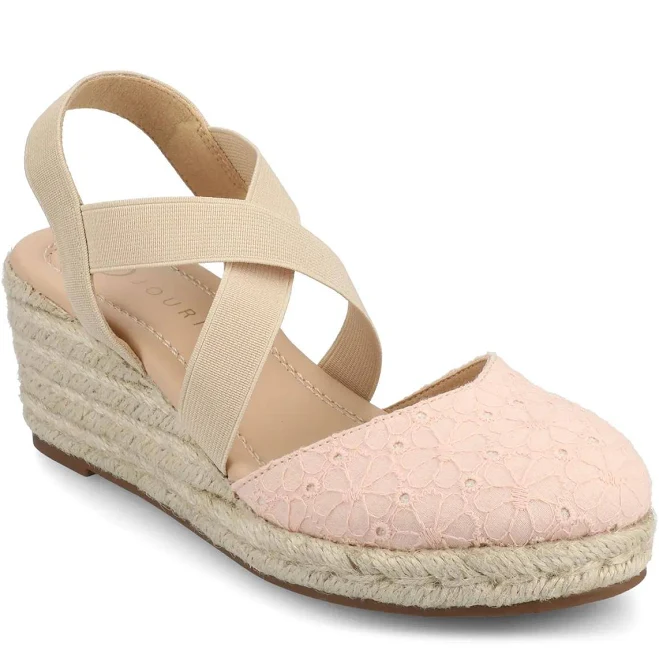 shoes Journee Ashlee Women's Extra Wide Espadrille Wedge Sandals DSW $39.99