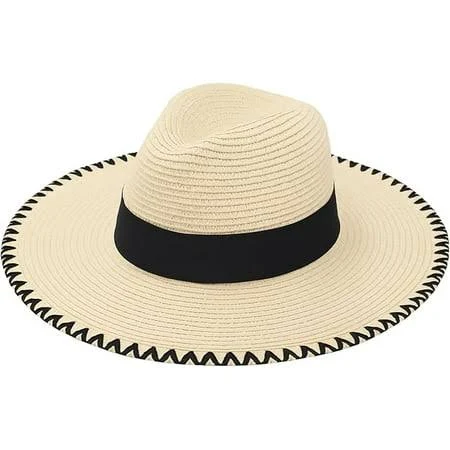 accessory KC Republic Women's Floppy Synthetic Straw Sun Hat Walmart - KC REPUBLIC $19.95