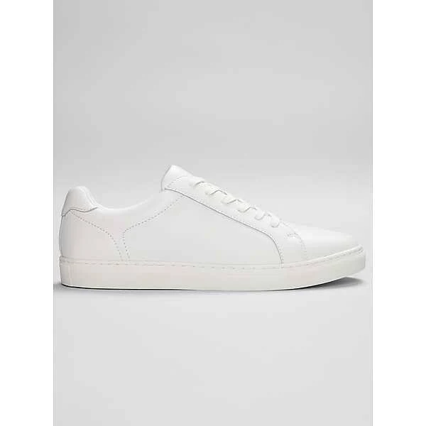 shoes Kenneth Cole Men's Low-Top Lace-Up Pebble Grain Leather Sneakers Men's Wearhouse $69.99