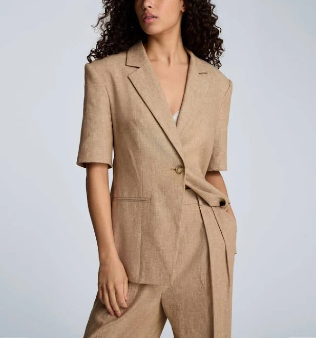 blazer Kenneth Cole One Button Linen Jacket Kenneth Cole $149