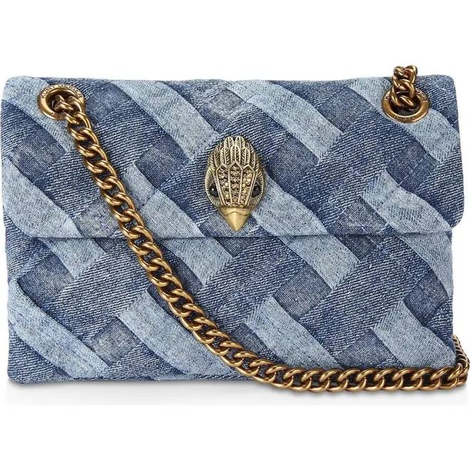 bag Kurt Geiger London Women's Mini Kensington Quilted Denim Crossbody Bag Nordstrom $148