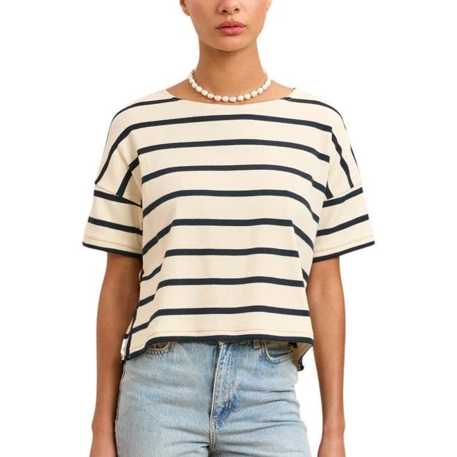 top La Ligne Women's Breton Short Sleeve Tee Nordstrom $110