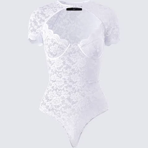 bodysuit Lace Cutout Bodysuit finesse.us $48
