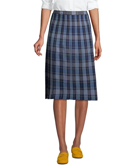 skirt Lands' End Women's Plaid Pleated Skirt Macy's $34.27