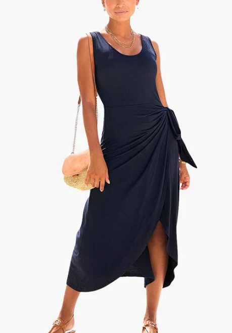 wrap dress Lascana Women's Sleeveless Wrap Look Dress Nordstrom $72.95