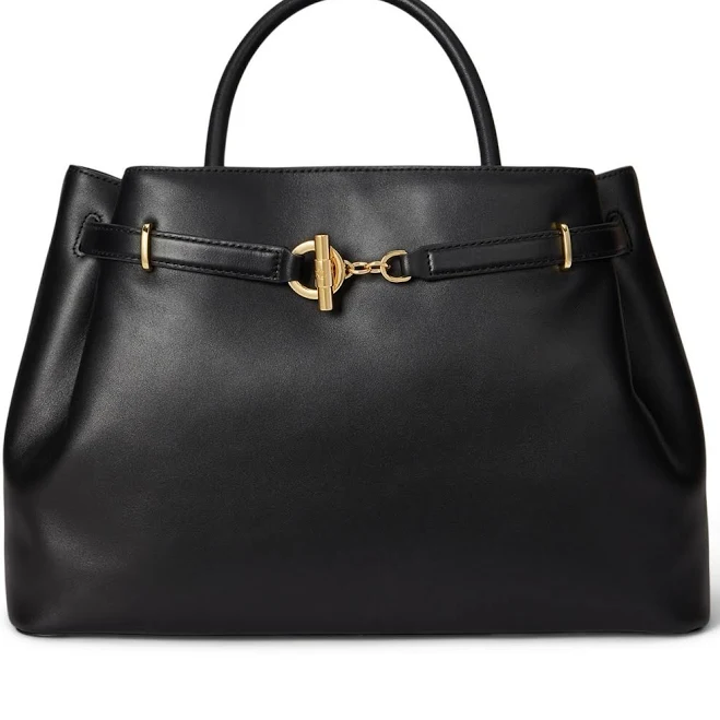 bag Lauren Ralph Lauren Leather Large Blaike Satchel Women's Macy's $270