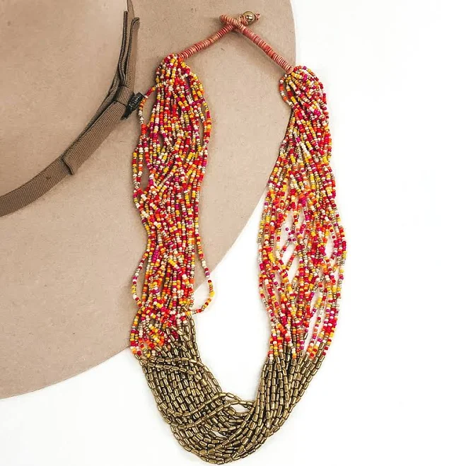 accessory Layered Beaded Necklace Giddy Up Glamour Boutique $19.95