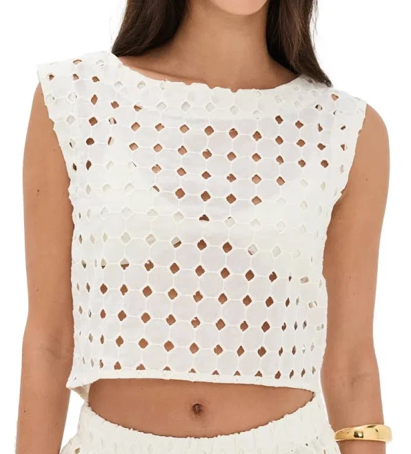 top LE BOP Eyelet Odette Top ModeSens $118