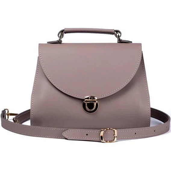 bag Leather Crossbody Bag with Push-Lock Top Handle Etsy - Seller $101.75