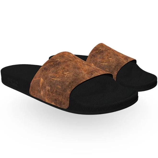 shoes Leather Slide Sandals Deco Slides $33.99