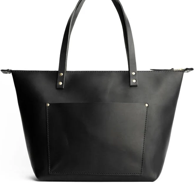 bag Leather Zipper Tote Bag Portland Leather Goods $111